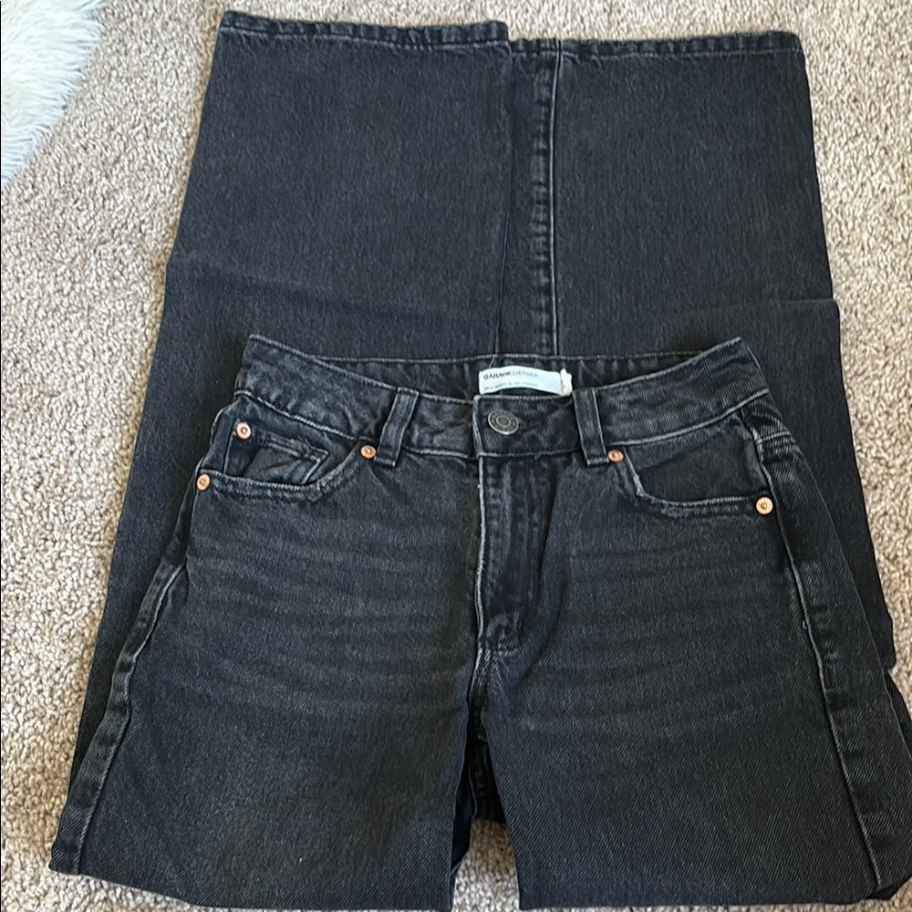 Garage Black Straight Leg Pants